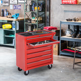 Rolling Tool Chest, 7-Drawer Lockable Tool Cabinet with 4 Wheels, Toolbox Storage Organizer for Garage