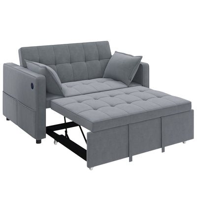 3‑in‑1 Convertible Sofa Bed, Adjustable Backrest