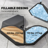 4PCs Cantilever Umbrella Base Weights for Offset Banana Parasol