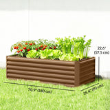Lit de jardin surélevé 6' x 3' x 2'
