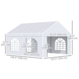 16.5' x 13' Outdoor Tents for Parties, 4 Windows and 2 Doors