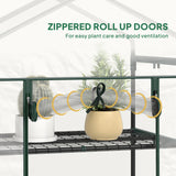 5 Tier Mini Greenhouse, Portable Outdoor Flower Stand with Shelf Clips, Indoor Greenhouse with Steel Frame, 27.25