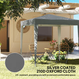 6.6'x6.6' Pop Up Canopy Tent with Sidewalls