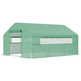 Walk-in Tunnel Greenhouse with Galvanized Steel Frame