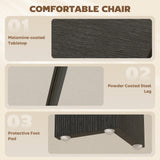 Dining Table Set for 2, Dining Room Table and PU Leather Upholstered Chairs