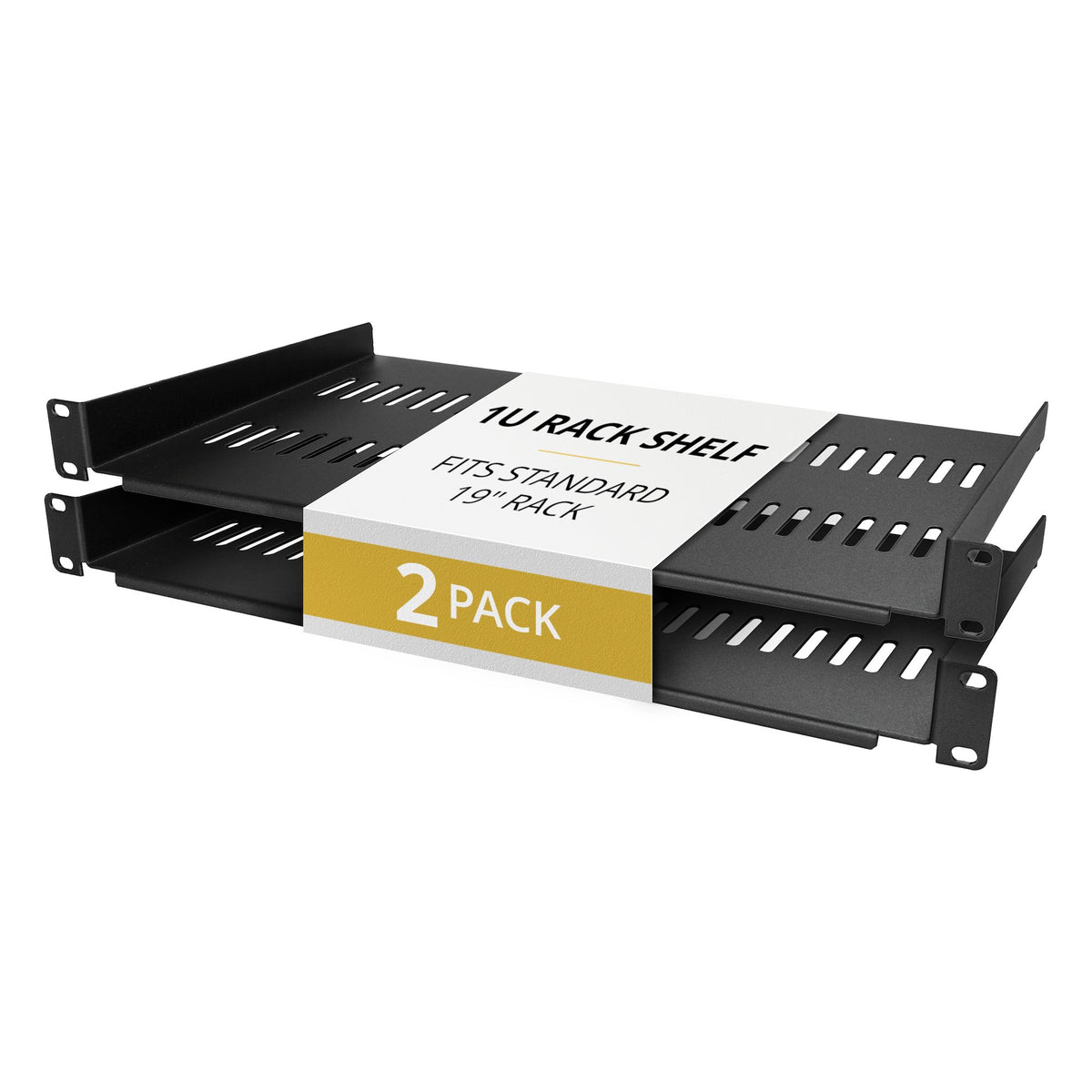 StarTech.com Paquet de 2 tablettes de montage en rack 1U, Console cantilever ventilée