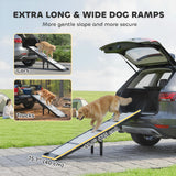 Foldable Dog Car Ramp with Support Leg, 69