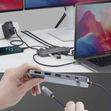 Adaptateur multiport StarTech.com 10-en-1 USB-C vers double DisplayPort, 100W