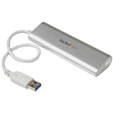 StarTech.com Hub USB 3.0 à 4 ports – Câble intégré – Compact – SuperSpeed