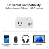 Plugable Technologies PS1-CA1 mobile device charger Universal White AC