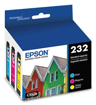 Epson T232520-S Ink Cartridge 3-Pack Cyan Magenta Yellow