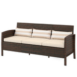 3-Seater Wicker Sofa