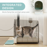 Cat Litter Box with Lid, Removable Tray