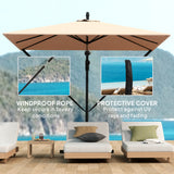 Patio Offset Umbrella UPF 50+ UV Protection