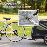 Remorque à vélo pour chien, 2 en 1