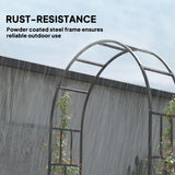 7.3ft Steel Garden Arch Trellis