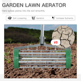 Manual Lawn Aerator with Adjustable Handle