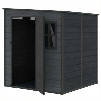 Outdoor Storage Shed with Lockable Door