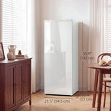 7.0 Cu.Ft Upright Freezer, Compact Stand Up Freezer with 6 Adjustable Shelves