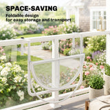 Table railing balcon suspendue ajustable support mural métal mini pupitre rangement