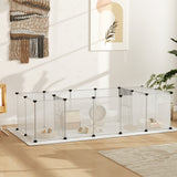 20 panneaux Cage pour petits animaux DIY avec porte