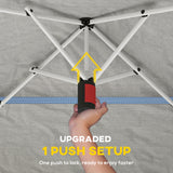 11.5 x 11.5 ft Pop Up Canopy Tent with 1-Button Push Easy Setup, UPF 50+ 2-Tier Instant Canopy with Carry Bag