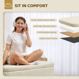 Banc de rangement 47 pouces, banc de pied de lit