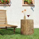 Concrete Finish Side Table, 17