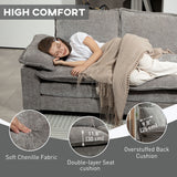 Sofa Couch with Chaise Lounge