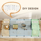 20 panneaux Cage pour petits animaux DIY avec porte