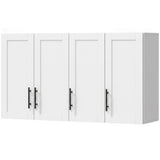 Modern Medicine Cabinet Wall Mounted, Bathroom Wall Cabinet with 3 Doors and Adjustable Shelves