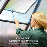 Polycarbonate Greenhouse Walk-in Greenhouse with Swing Door and Adjustable Window, 5.5 x 2ft
