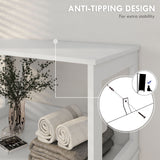 Farmhouse Bathroom Storage Cabinet, Linen Cabinet with Drawer and Shelves, 23.5
