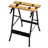 Foldable Work Bench w/ 4 Adjustable Clamps, Carpenter Saw Table