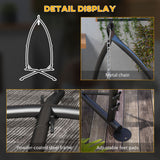 Hammock Chair Stand, Hanging Heavy Duty Steel Frame Hammock Stand Only with Chain for Indoor & Outdoor Use