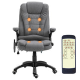 High Back Adjustable Massage Office Chair Ergonomic Reclining Executive Chair Home Office Furniture Grey