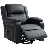 Chaise lève-personne pour aînés, fauteuil inclinable électrique rembourré en similicuir PU avec télécommande