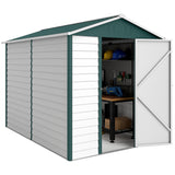 Abri de jardin 9' x 6', remise de patio extérieure avec toit en pente, porte verrouillable pour patio cour