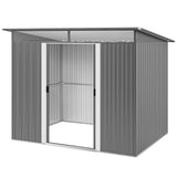 9' x 6.5' Outdoor Metal Garden Shed Utility Tool Storage Steel Backyard