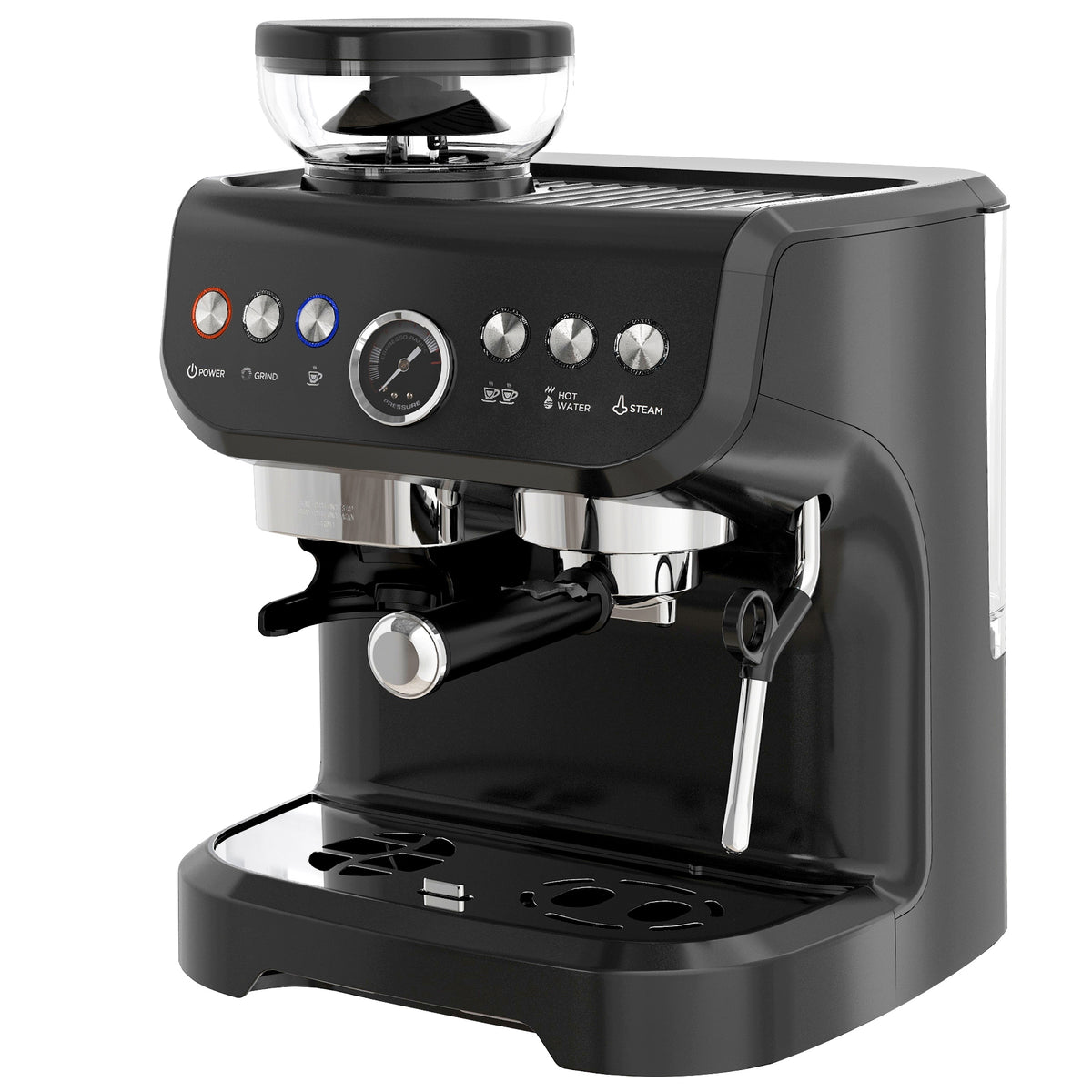 Machine à espresso 15 bar, cafetière Barista avec mousseur à lait