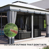 10' x 12' Double Roof Patio Gazebo Canopy