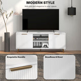 Meuble TV avec Rangement pour Téléviseur de 55