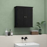 Bathroom Medicine Cabinet, Wall Cabinet with 2 Doors and Adjustable Shelf
