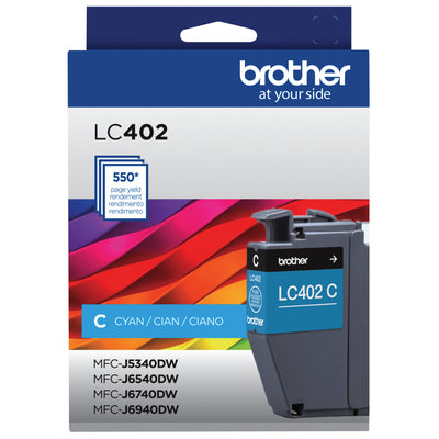Brother Genuine LC402CS Standard Yield Cyan Ink Cartridge