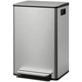 Trash Can with Soft-Close Lid, Garbage Can with Removable Inner Bucket for Kitchen 13.2 gal/50 L