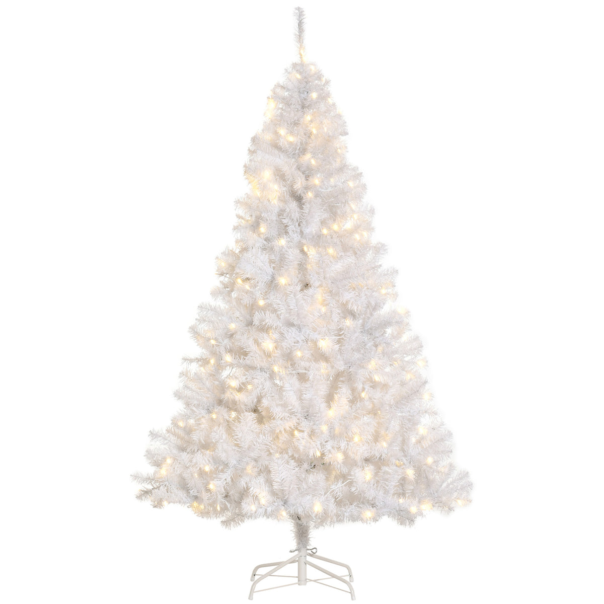 Sapin de Noël artificiel prélit 1,8 m, lumière LED blanc chaud, décoration de Noël festive pour la maison avec ouverture automatique