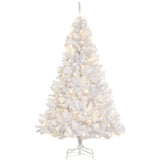 Sapin de Noël artificiel prélit 1,8 m, lumière LED blanc chaud, décoration de Noël festive pour la maison avec ouverture automatique