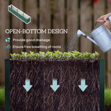 8 x 1.3 x 1.5ft Galvanized Raised Garden Bed, Reinforced Outdoor Planter Box with Open Bottom