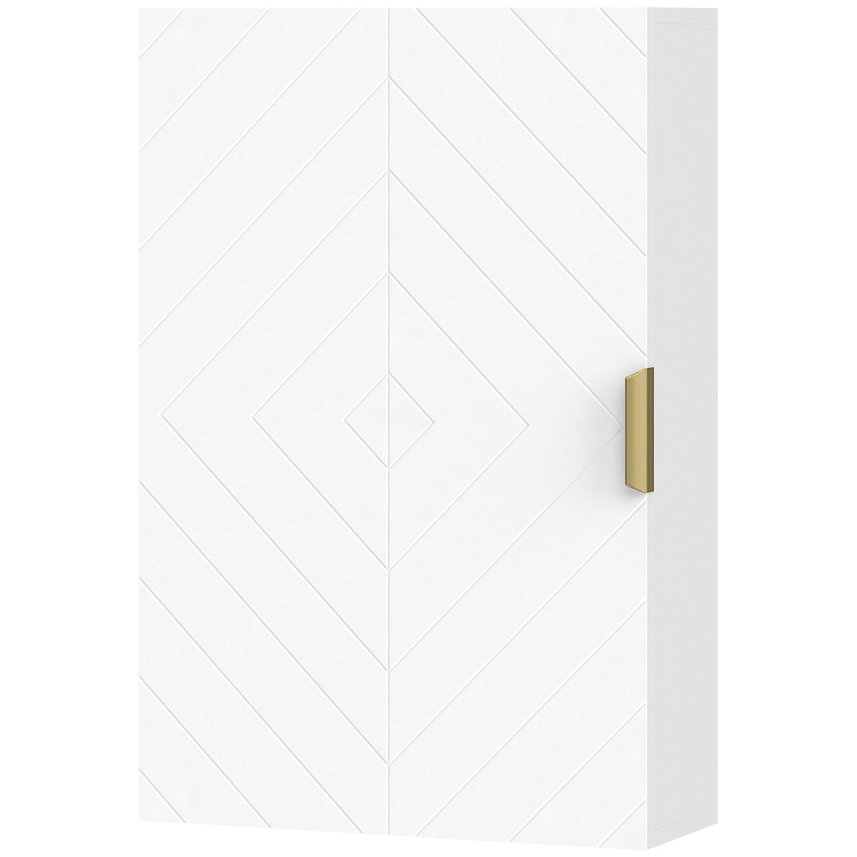 Bathroom Medicine Cabinet, Modern Wall Cabinet with Adjustable Shelves and Single Door for Laundry Room