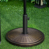 Base en ciment pour parasol compensé 29LBS, support parasol cantilever pour Φ1,4